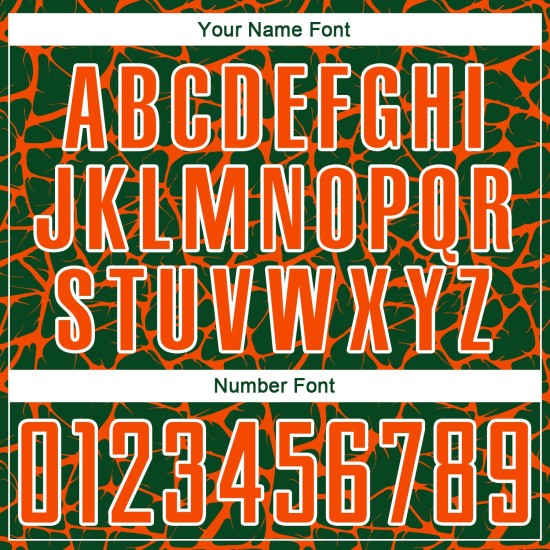 Custom Green Orange-White Abstract Network Splash Sublimation Soccer Uniform Jersey Custom Green Orange-White Abstract Network Splash Sublimation Soccer Uniform Jersey