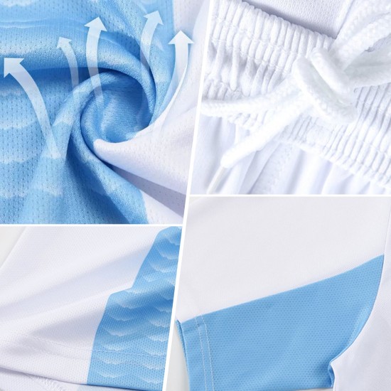 Custom Royal Pink-Light Blue Line Sublimation Soccer Uniform Jersey Custom Royal Pink-Light Blue Line Sublimation Soccer Uniform Jersey