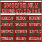 Custom Red Kelly Green-White Line Sublimation Soccer Uniform Jersey Custom Red Kelly Green-White Line Sublimation Soccer Uniform Jersey