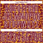Custom Crimson Gold-White Abstract Network Splash Sublimation Soccer Uniform Jersey Custom Crimson Gold-White Abstract Network Splash Sublimation Soccer Uniform Jersey